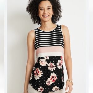 Maurcies High Neck Tank Top